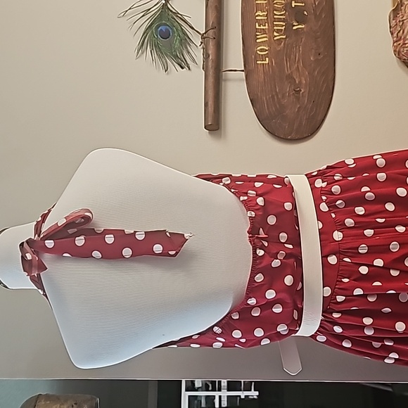 NWT retro style dress polkadot sz 8 - Picture 7 of 8